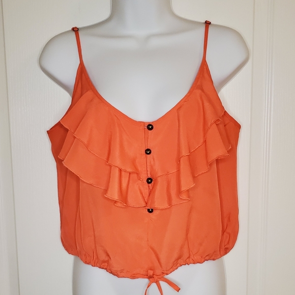 TCEC Cropped Frill Tank Top - Picture 3 of 9